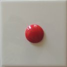 Red Ceramic Buttons - Mosaic - Decorative Red Tile Inserts - Kitchen Backsplash