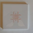 Decorative Orange & White Accent Tile