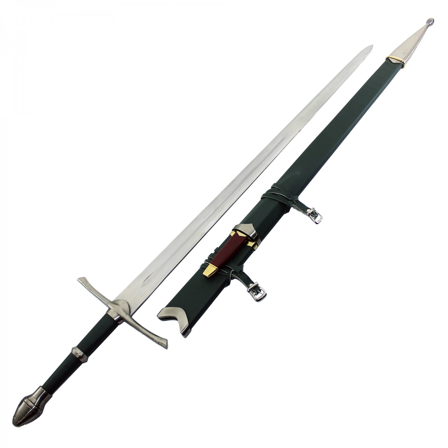 Aragorn Strider Ranger Sword with knife green color