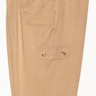 WOMEN'S BEIGE CROP COMFORT PANTS SIZE L