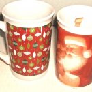 2 TALL CHRISTMAS MUGS
