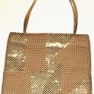 WOMEN'S  GOLD DISK FLAT FASHION HANDBAG