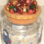 CHRISTMAS GLASS CANDY JAR