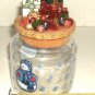 CHRISTMAS GLASS CANDY JAR