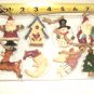 8 GLASS WOODLAND CHRISTMAS ORDAMENTS