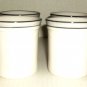 4 WHITE/GRAY CUPS