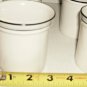4 WHITE/GRAY CUPS