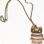 WOMEN'S COLOR MOVABLE OWL PENDENT & CHAIN