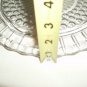 CLEAR DETAIL FOOTED GLASS LOW CAKE PLATTER