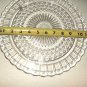 CLEAR DETAIL FOOTED GLASS LOW CAKE PLATTER