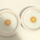 2 VINTAGE IVORY DETAIL SMALL REPLACEMENT PLATES