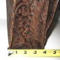 BROWN RELIC DETAIL PRINTED HANDBAG