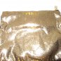 VICTORIA'S SECRET LARGE OVER SIZE GOLD SPARKLE MAKEUP POUCH/MAKEUP MIRROR