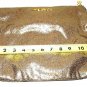 VICTORIA'S SECRET LARGE OVER SIZE GOLD SPARKLE MAKEUP POUCH/MAKEUP MIRROR