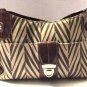 BROWN PRINTED MULTI POCKET BAG SIZE M LIZ CLAIBORNE