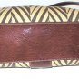 BROWN PRINTED MULTI POCKET BAG SIZE M LIZ CLAIBORNE