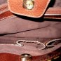 BROWN PRINTED MULTI POCKET BAG SIZE M LIZ CLAIBORNE