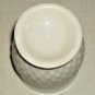 WHITE GLASS DETAIL STORAGE CUP