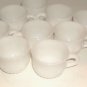 10 MILK GLASS FRUIT DETAIL CUPS