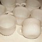 10 MILK GLASS FRUIT DETAIL CUPS