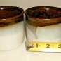 2 NEW BROWN/GRAY/WHITE MUGS