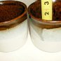2 NEW BROWN/GRAY/WHITE MUGS