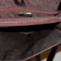 DILLARDS BROWN LEATHER FOOTED HANDBAG SIZE M