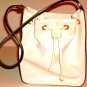 WOMEN'S WHITE DRAW KNOT FASHION BAG