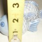 BLUE WHITE HAND PAINTED FISH SALT /PEPPER SHAKERS