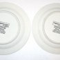 2 MAJESTICWARE BY ONEIDA STONEWARE CALICO ROOSTER DESSERT PLATES