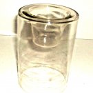 CLEAR GLASS CANDLE HOLDER