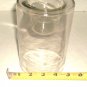 CLEAR GLASS CANDLE HOLDER