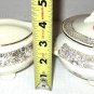 VINTAGE IVORY/ROSE PRINT SUGAR/ CREAMER SET