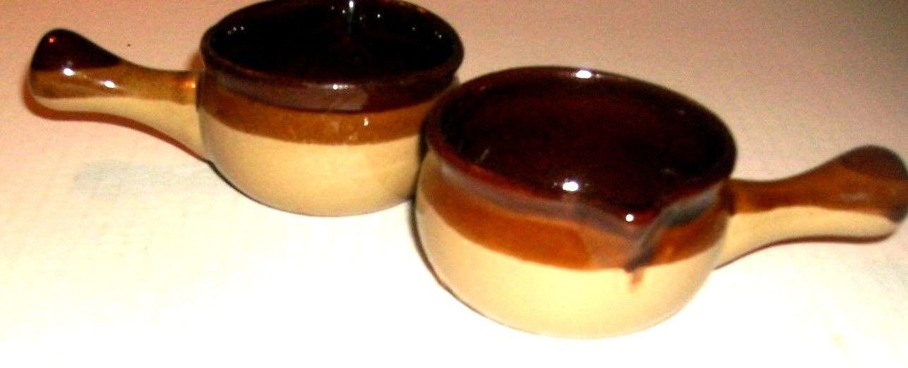 2 GLAZED LITTLE POT LADLES