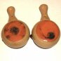 2 GLAZED LITTLE POT LADLES