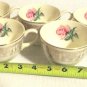 VINTAGE IVORY/ROSE PRINT TEA CUP/SAUSER SET