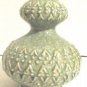 BLUE/ BEIGE DETAIL GLASS DECOR VASE