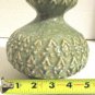 BLUE/ BEIGE DETAIL GLASS DECOR VASE