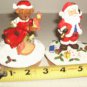 2 CHRISTMAS JARTOPPERS  FIGURINES  1 HANGING ORNAMENT
