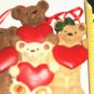 2 CHRISTMAS JARTOPPERS  FIGURINES  1 HANGING ORNAMENT
