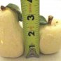 SALT&PEPPER SHAKERS APPLE/PEAR IVORY& GREEN