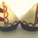 SAIL BOAT SALT/PEPPER SHAKERS HAND PANITED