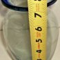 BLUE HAND BLOWN GLASS VASE SIZE M