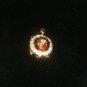 GOLD TONE JEWELED TURTLE BROOCHE