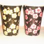 2 CERAMIC BROWN PRINTED MUGS SET SIZE M