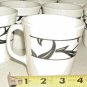 4 set WHITE/ BLACK Corning ware CUPS