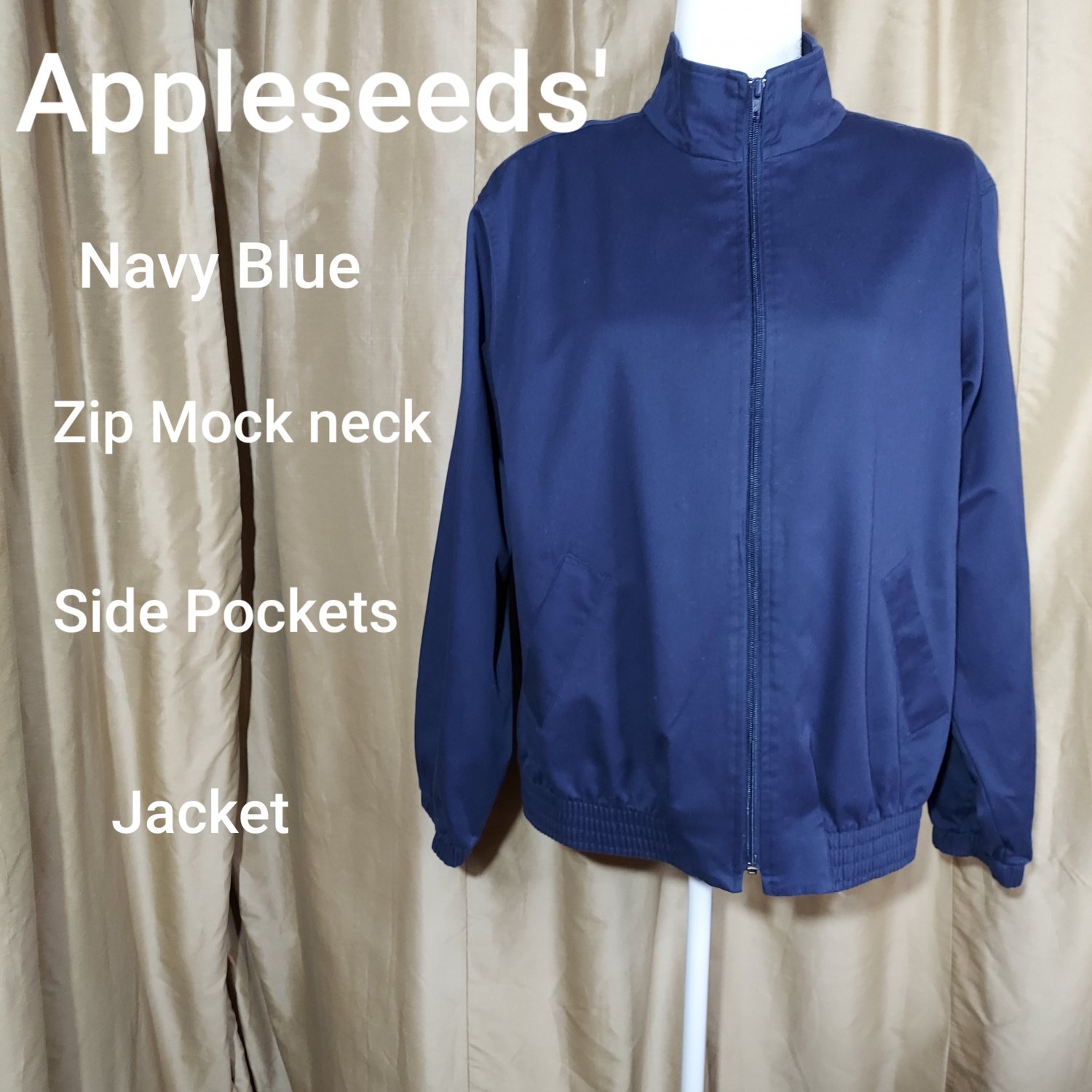 NAVYBLUE APPLESEED ZIP POCKET JACKET SIZE 14