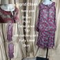 Sigrid Olsen berry pink print skirt set size 10