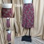 Sigrid Olsen berry pink print skirt set size 10