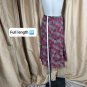 Sigrid Olsen berry pink print skirt set size 10